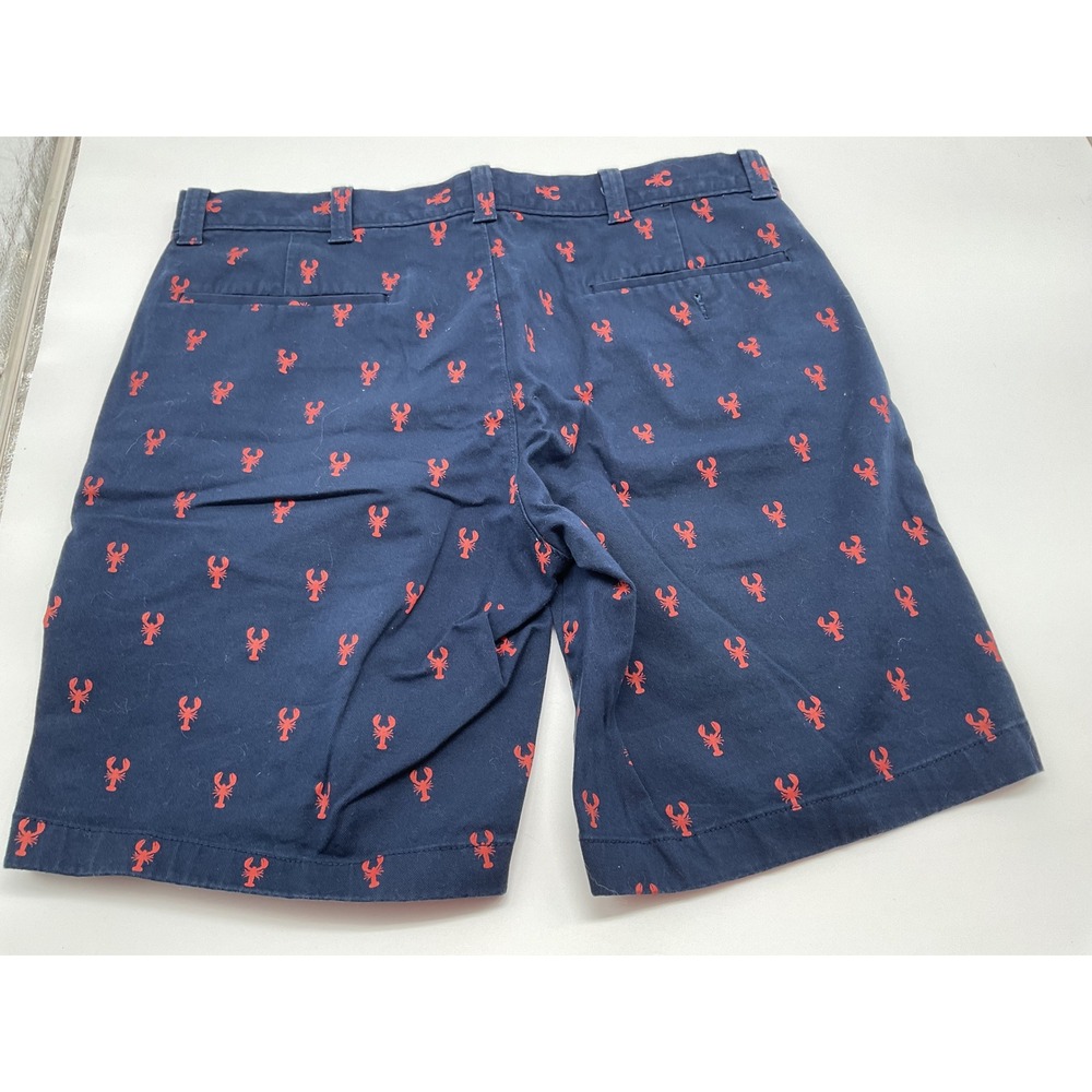 J.Crew Lobster Print Shorts Preppy Casual Flat Front Size 33 - Picture 7 of 10